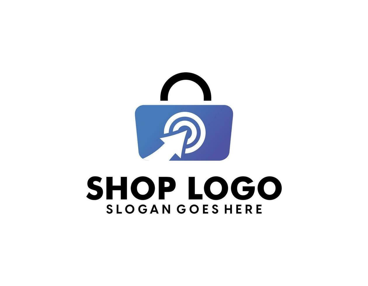 Einkaufen Logo Vorlage Sammlung, Einkaufen Korb, Einkaufen Tasche, Geschwindigkeit, Pfeile Vektor Design