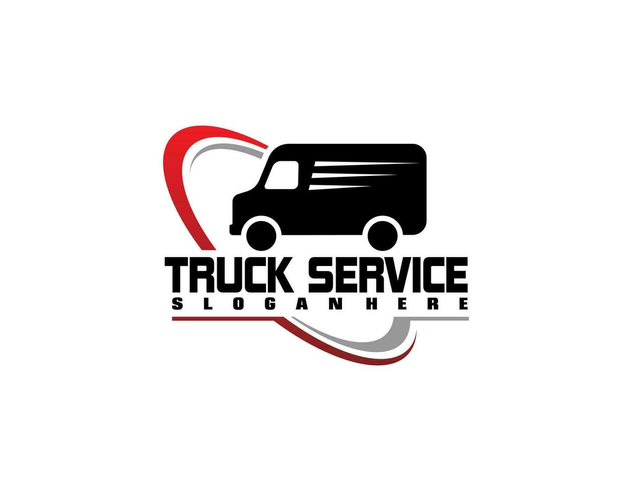 företag logotyp logistisk lastbil design trailer transport, uttrycka frakt leverans företag mall aning vektor