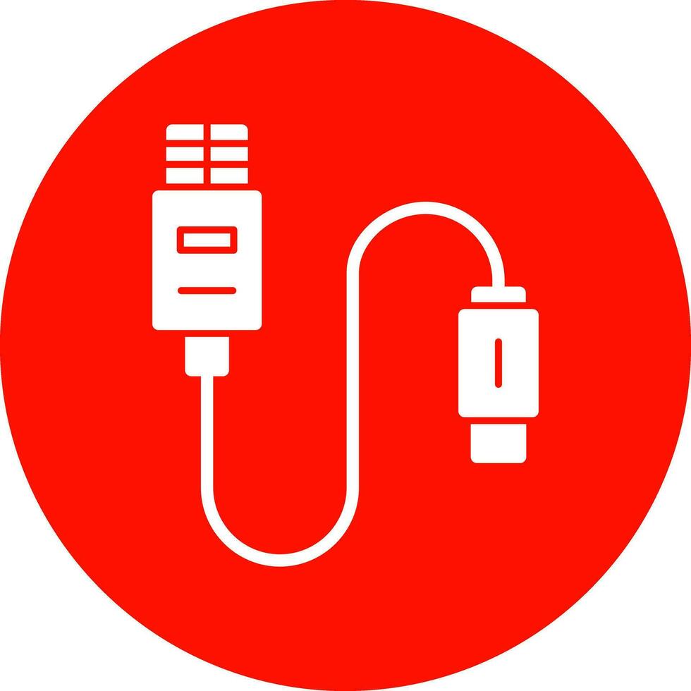 USB-Kabel Vektor Icon Design