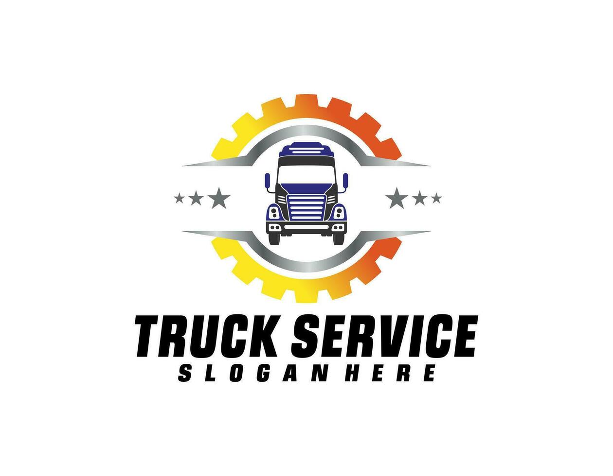 Transport LKW Logistik Logo Vektor