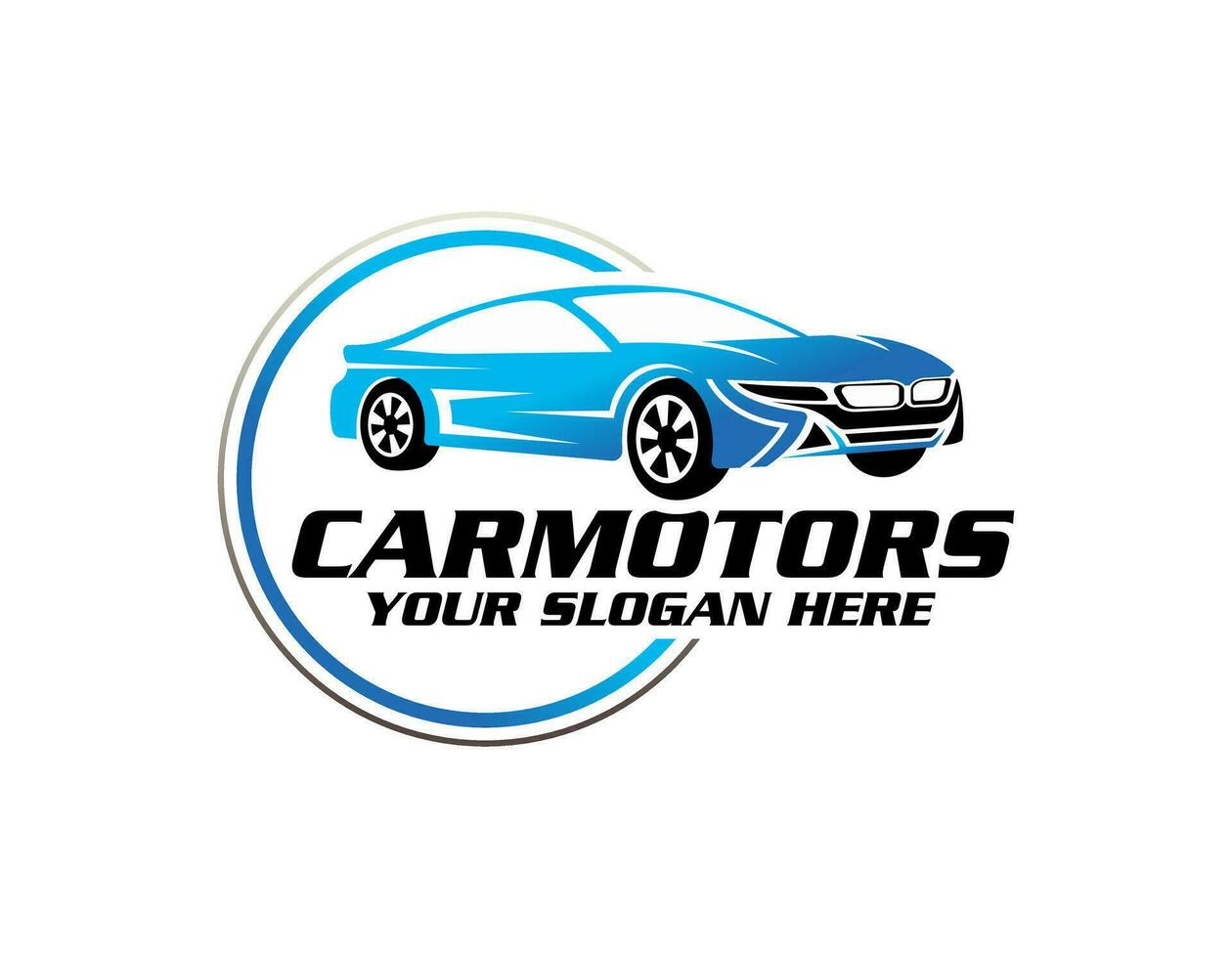 sport bil logotyp. bil, bil showroom, bil -handlare logotyp design vektor