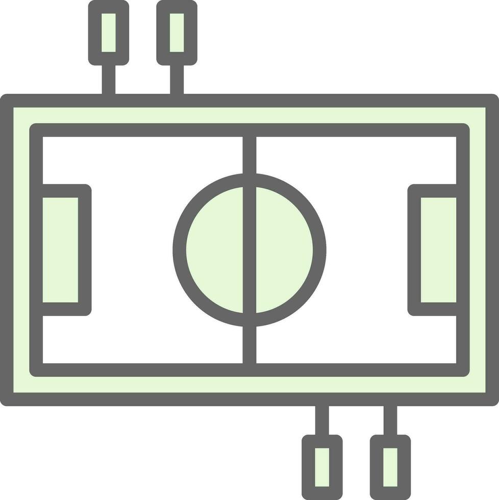 Tabelle Fußball Vektor Symbol Design