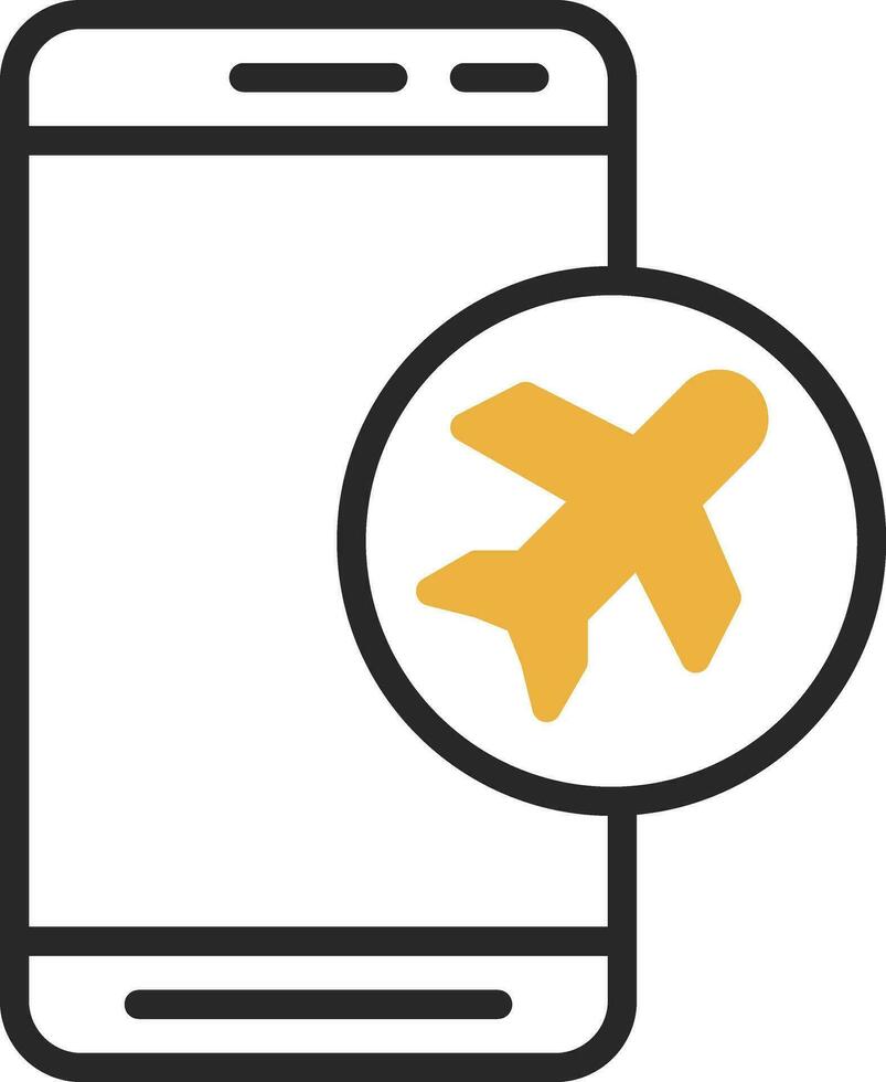 Flugzeug Modus Vektor Symbol Design