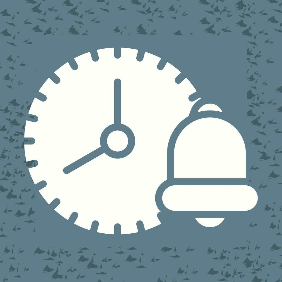 Uhr mit Erinnerung Glocke Vektor Symbol