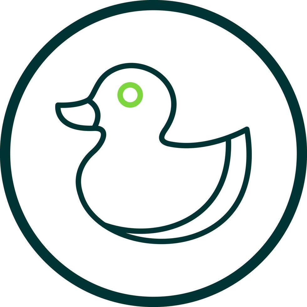 Gummi-Ente-Vektor-Icon-Design vektor