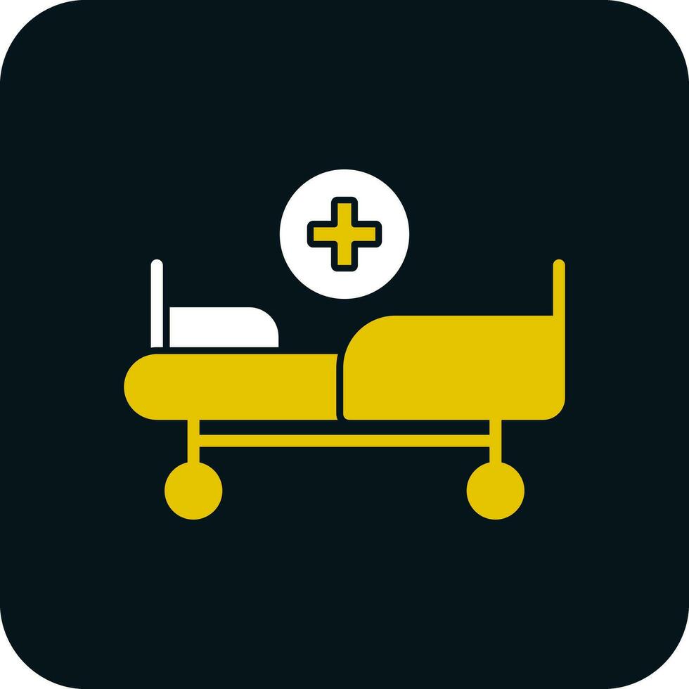 medizinisch Bett Vektor Symbol Design