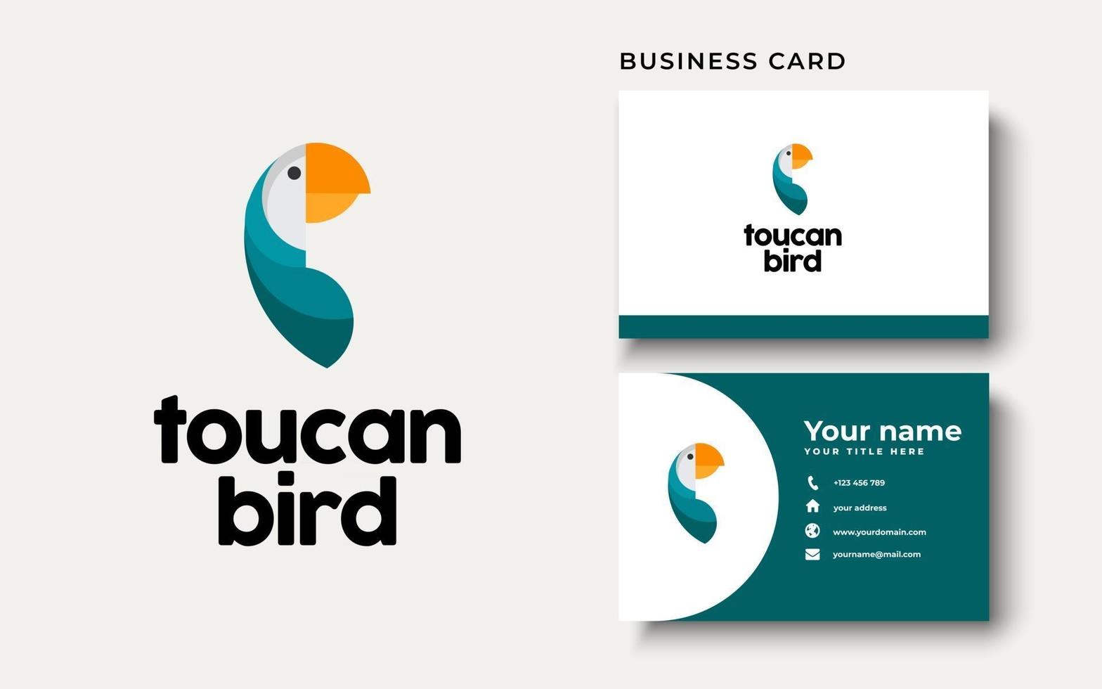 Inspiration für das Design des Tukan-Vogel-Logos vektor