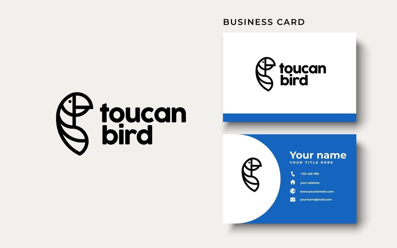 toucan fågel logo design inspiration vektor