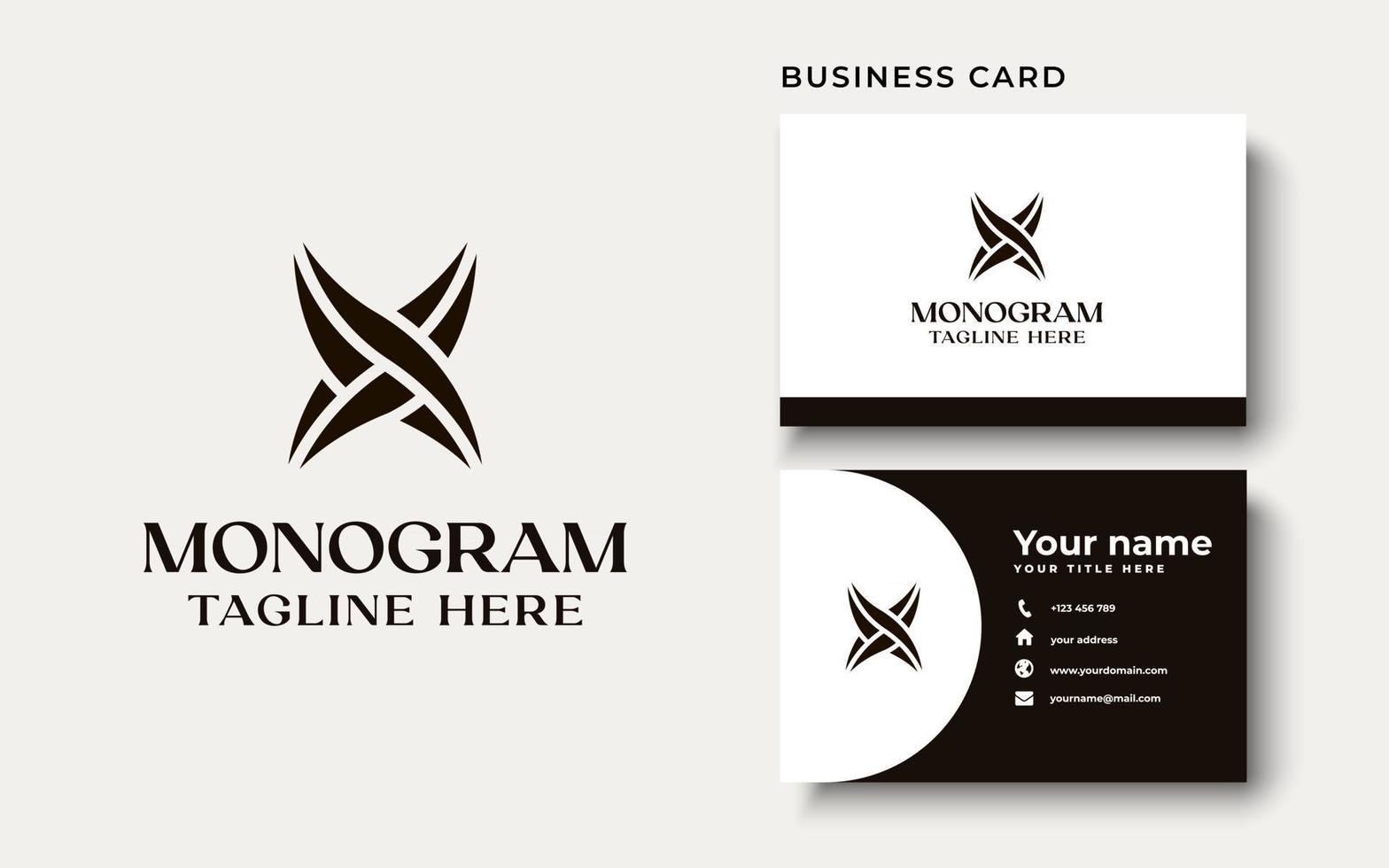 kreativa professionella trendiga monogram x löv logo design i svart och vit färg, ursprungliga alfabetet ikon logotyp vektor