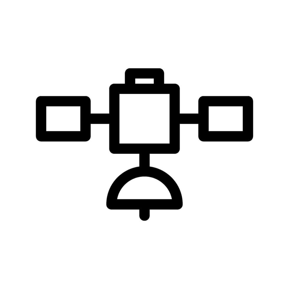 Satellit Symbol Vektor Symbol Design Illustration