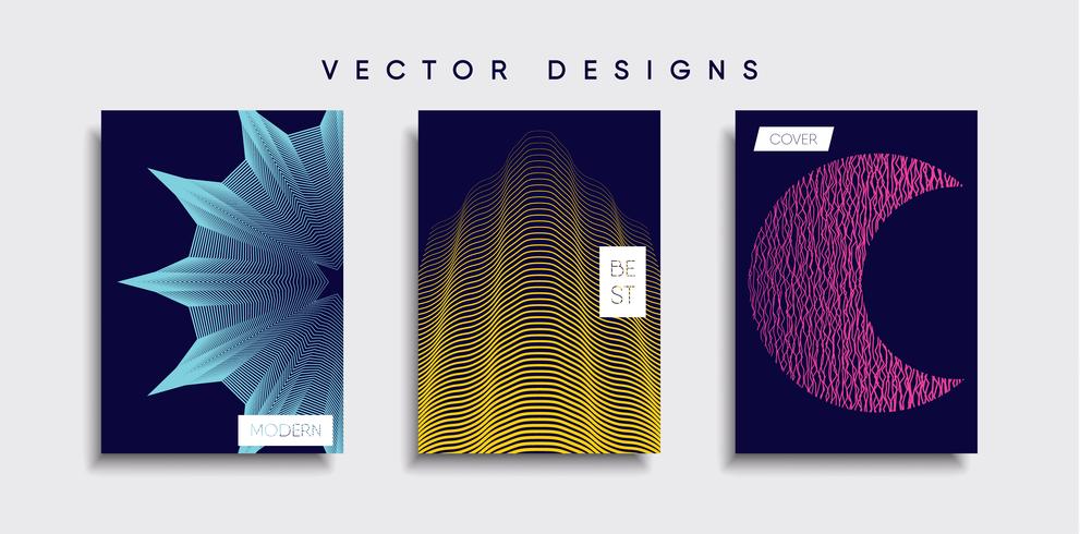 Minimale Vector-Cover-Designs. Zukünftige Plakatschablone. vektor