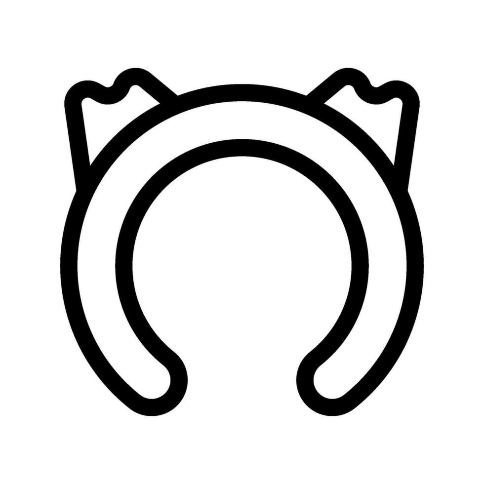 katt öron pannband ikon vektor symbol design illustration