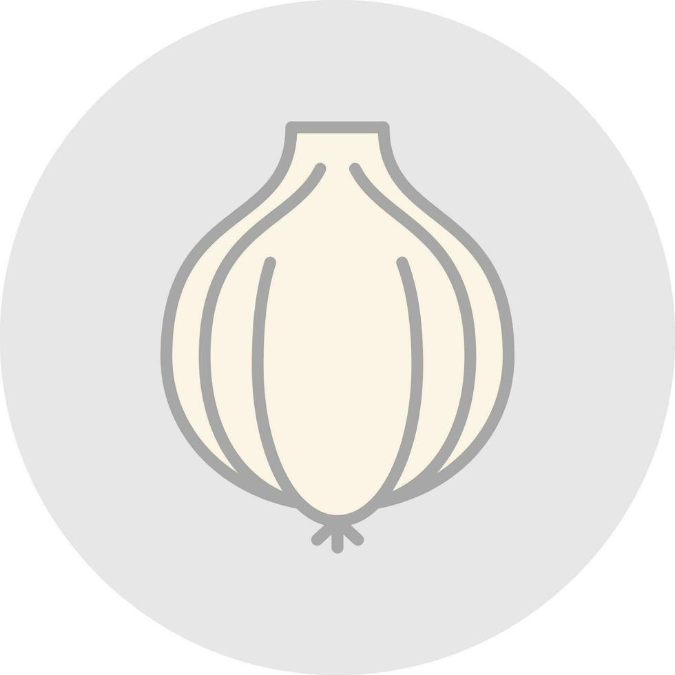 Knoblauch-Vektor-Icon-Design vektor