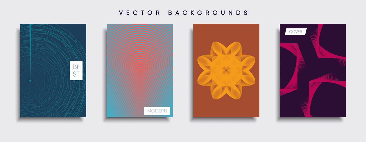 Minimale Vector-Cover-Designs. Zukünftige Plakatschablone. vektor