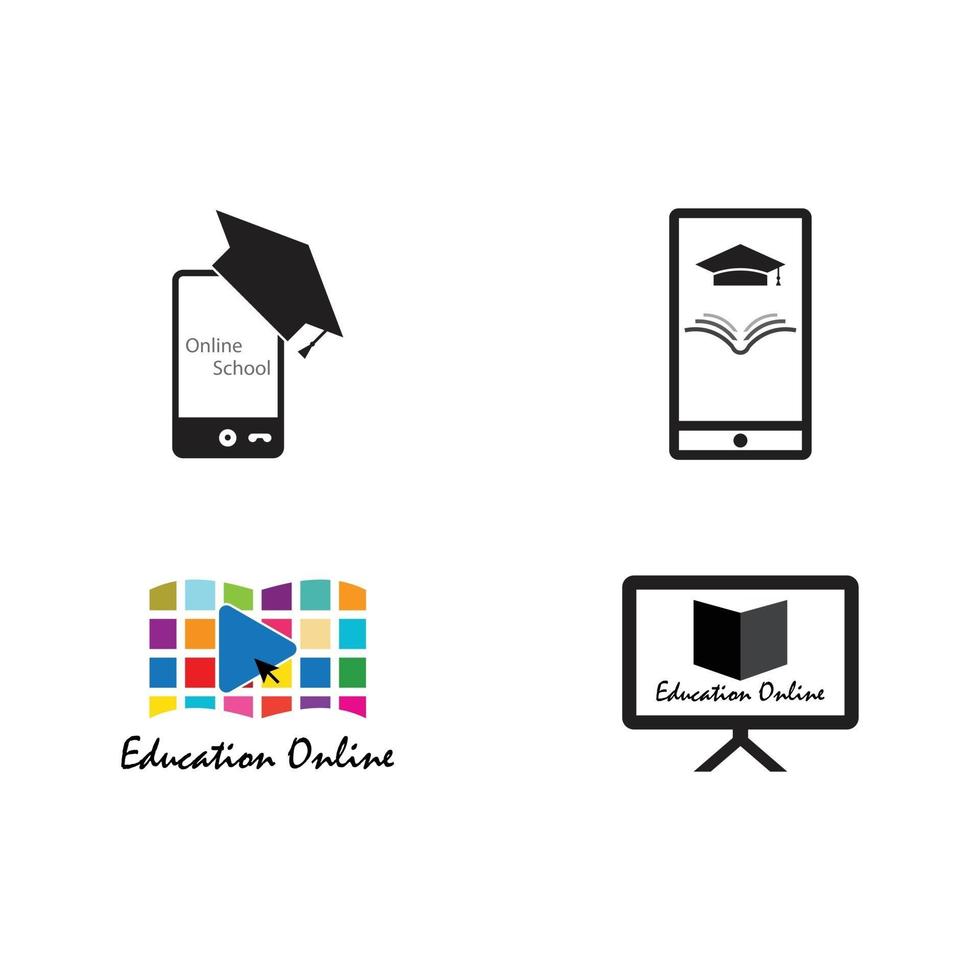 Online-Bildung Schule vektor