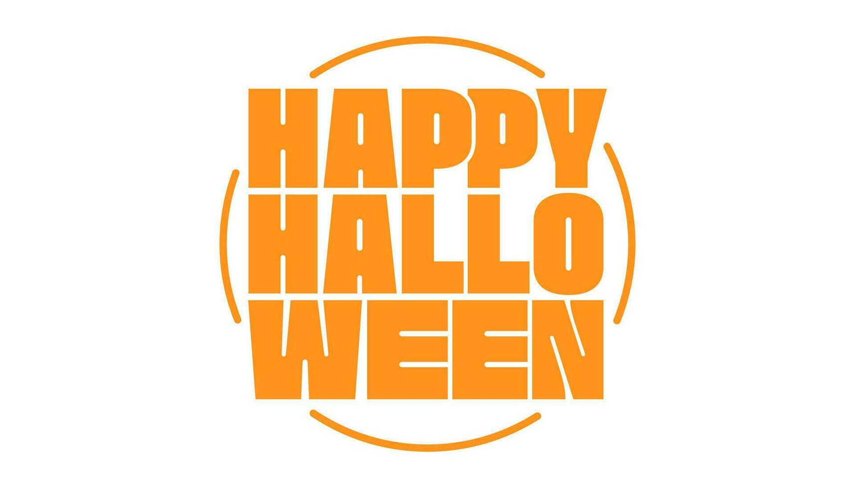 Lycklig halloween, Häftigt modern text design. inbjudan för halloween fest eller händelse. vektor