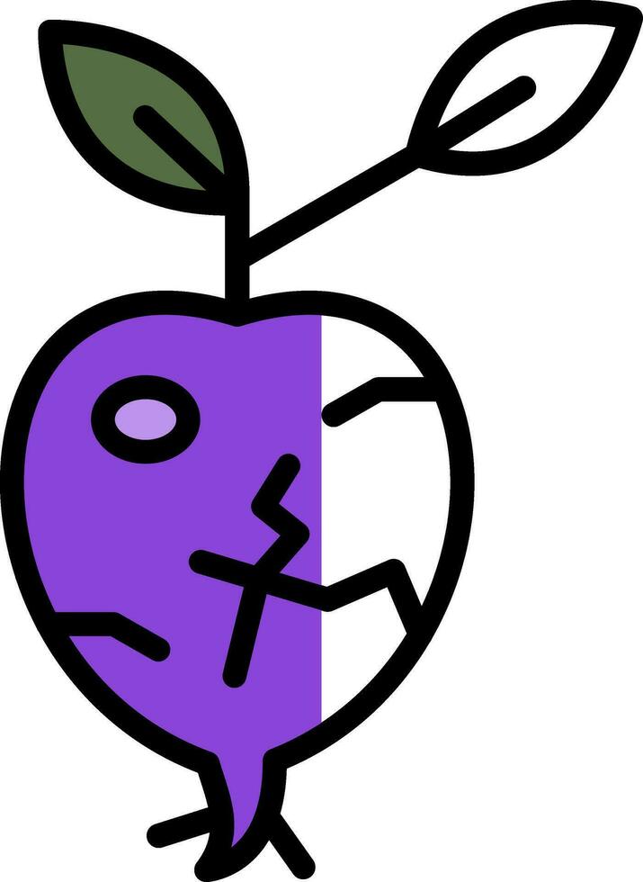 Kohlrabi Vektor Symbol Design