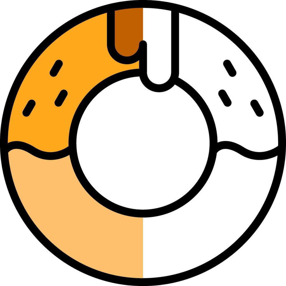 Donut-Vektor-Icon-Design vektor