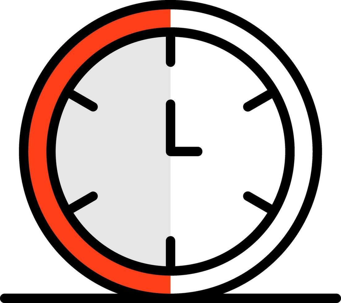 Uhr-Vektor-Icon-Design vektor