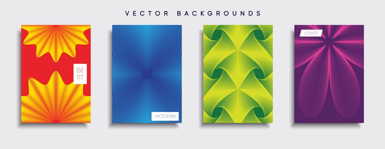 Minimale Vector-Cover-Designs. Zukünftige Plakatschablone. vektor