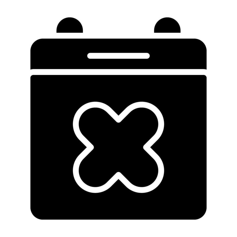 Kalender xmark Vektor Symbol