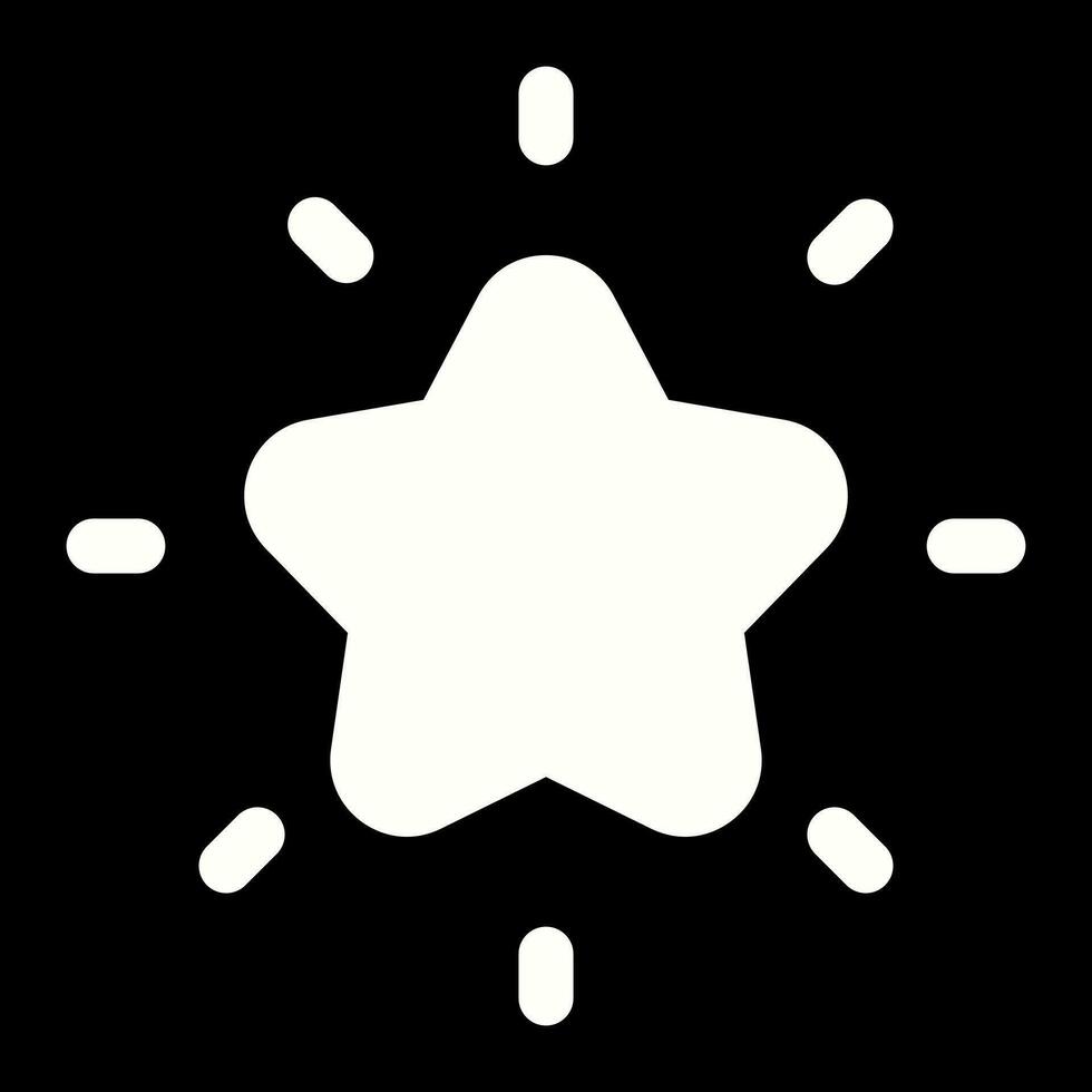 leuchtenden Star Vektor Symbol