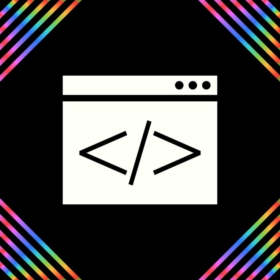 HTML-Codierungsvektorsymbol vektor