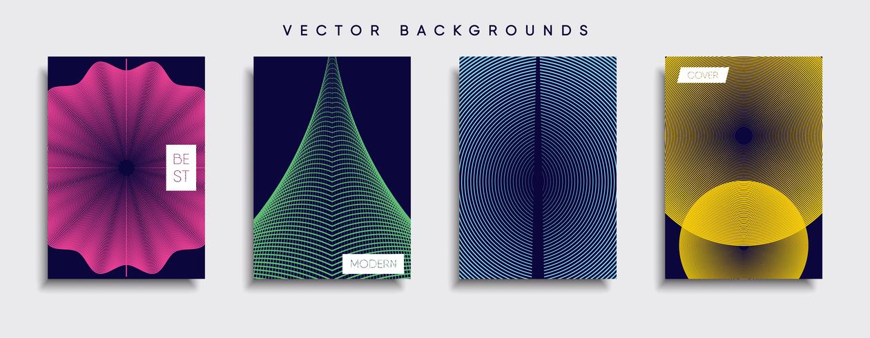 Minimale Vector-Cover-Designs. Zukünftige Plakatschablone. vektor