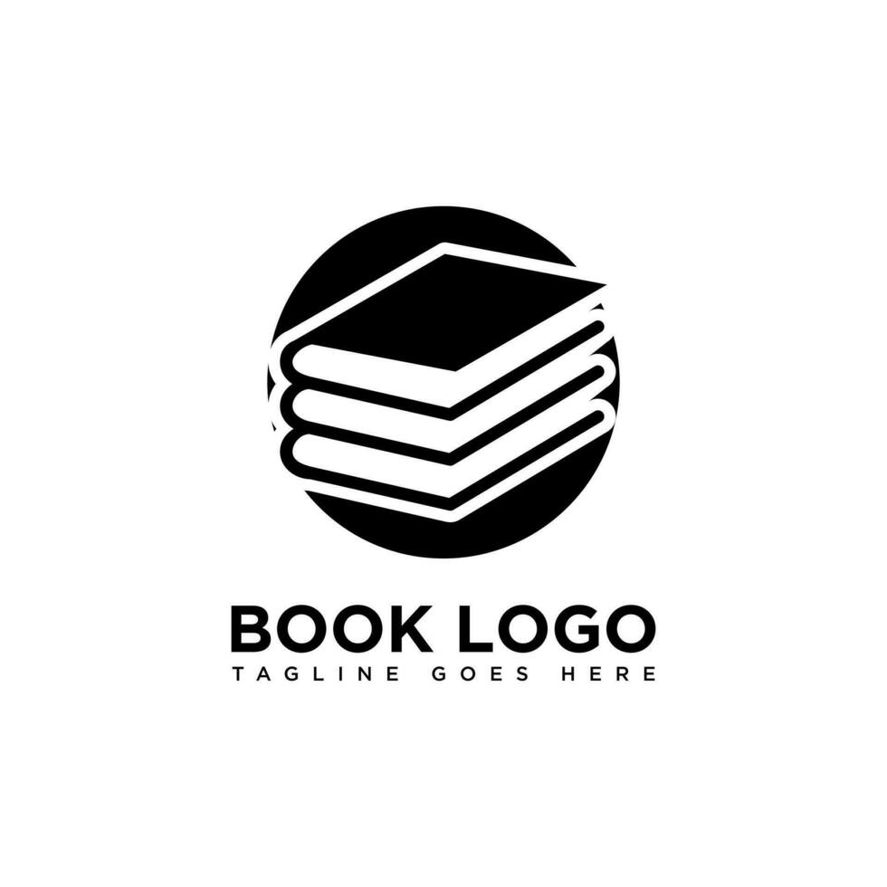 bok logotyp design. isolerat i vit bakgrund. bok ikon. modern design. vektor illustration