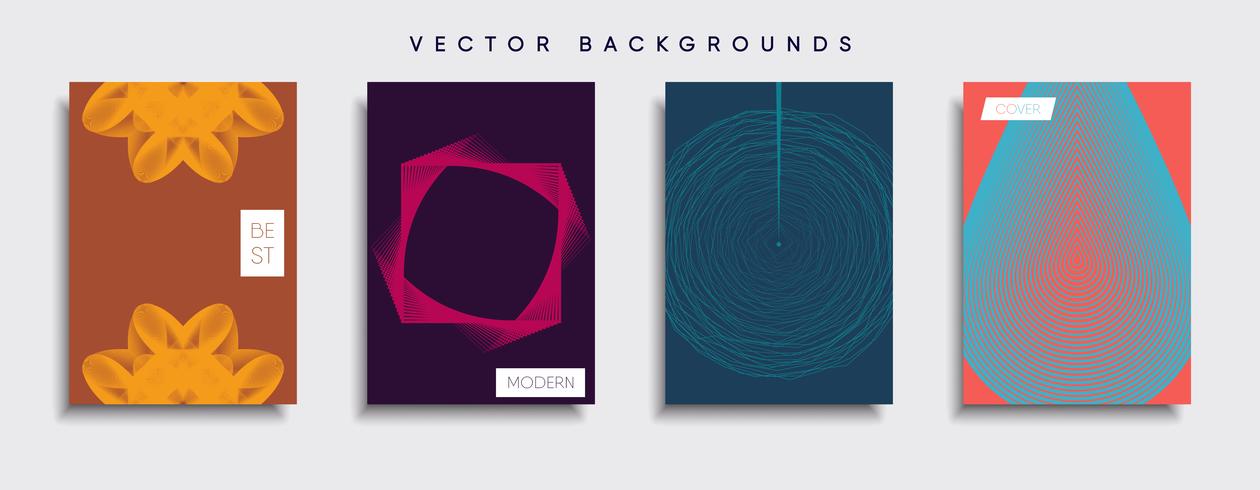 Minimale Vector-Cover-Designs. Zukünftige Plakatschablone. vektor