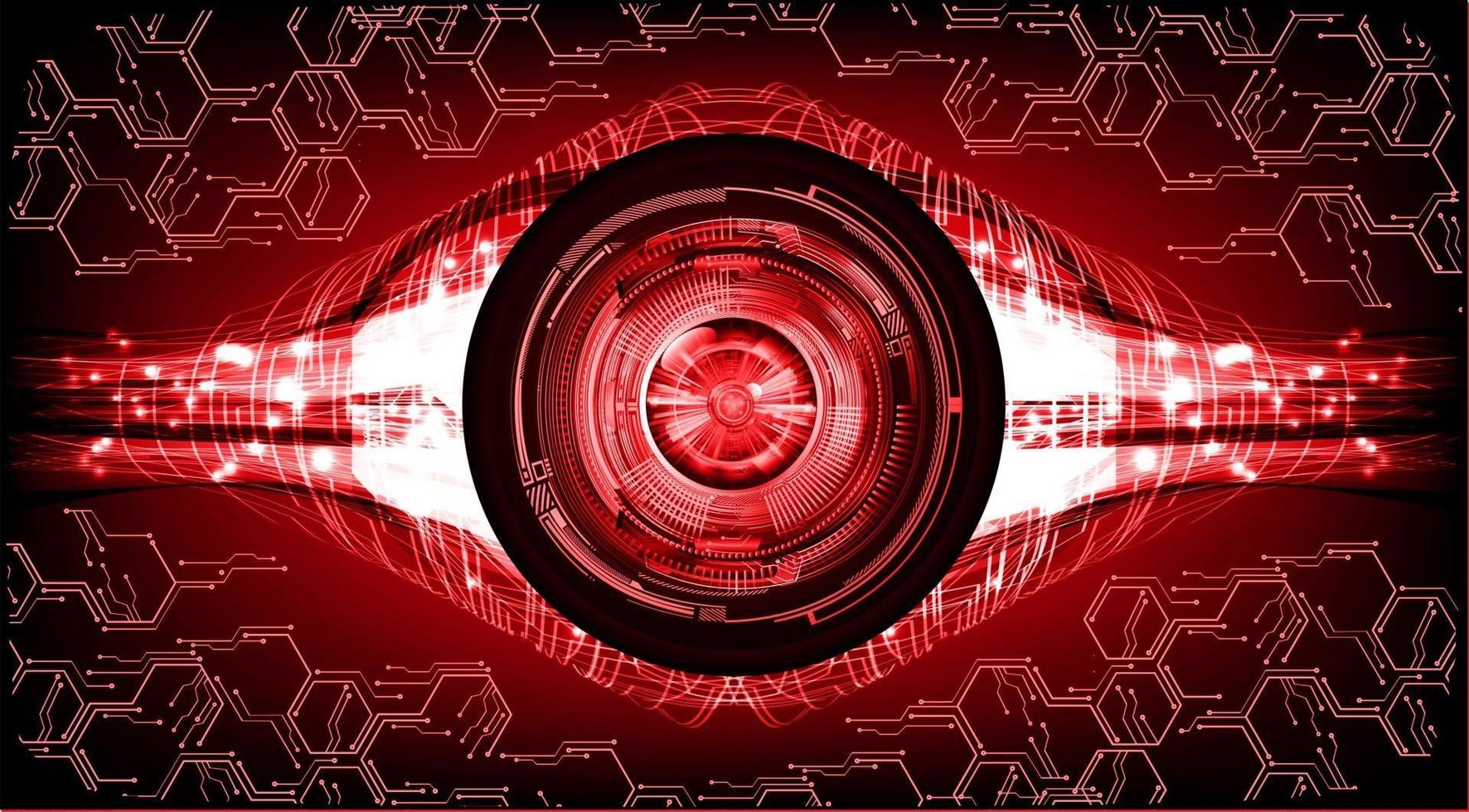 Hintergrund des zukünftigen Technologiekonzepts der Augen-Cyber-Schaltung vektor