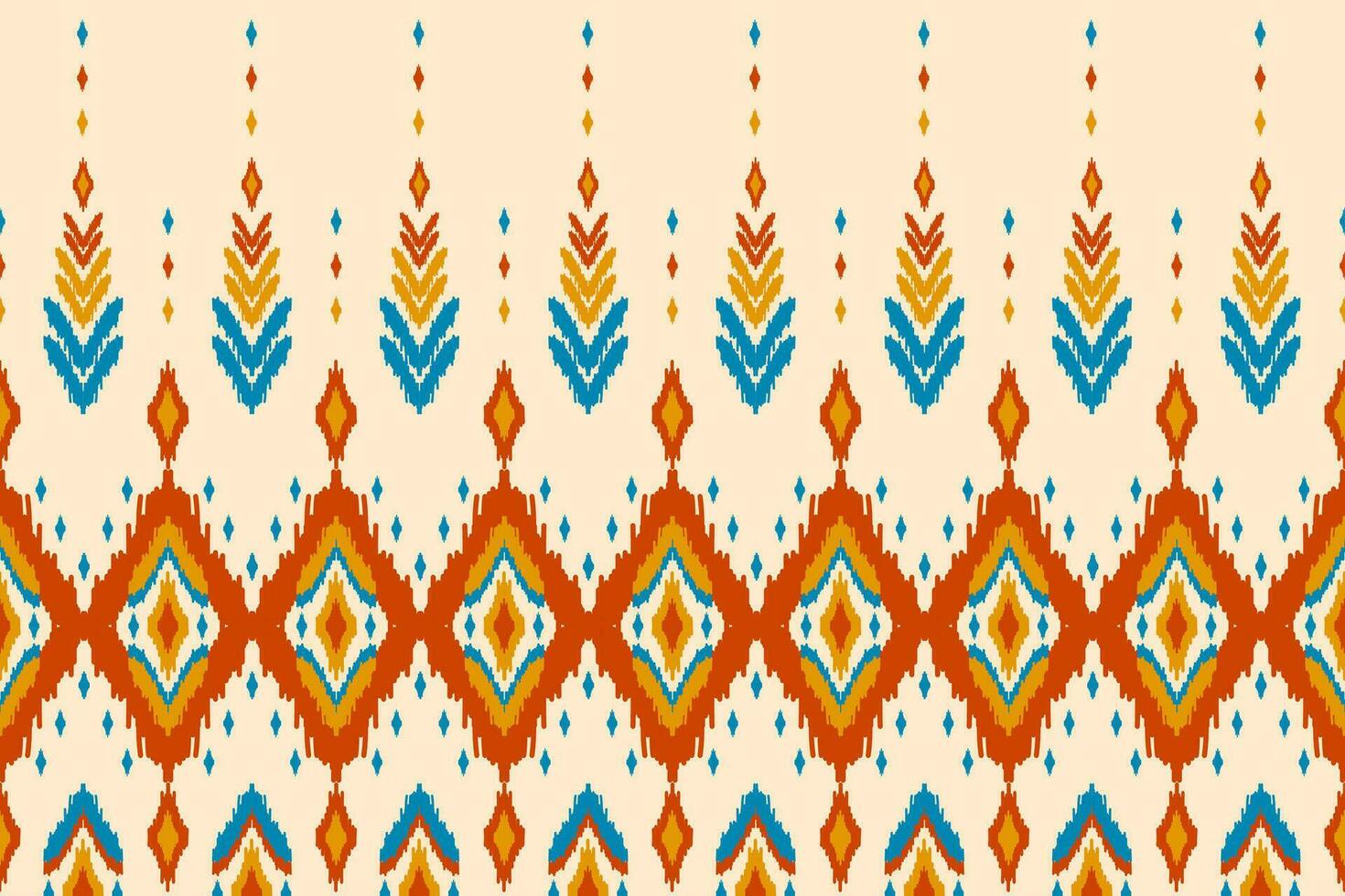 skön etnisk stam- mönster konst. etnisk ikat sömlös mönster. amerikan och mexikansk stil. vektor
