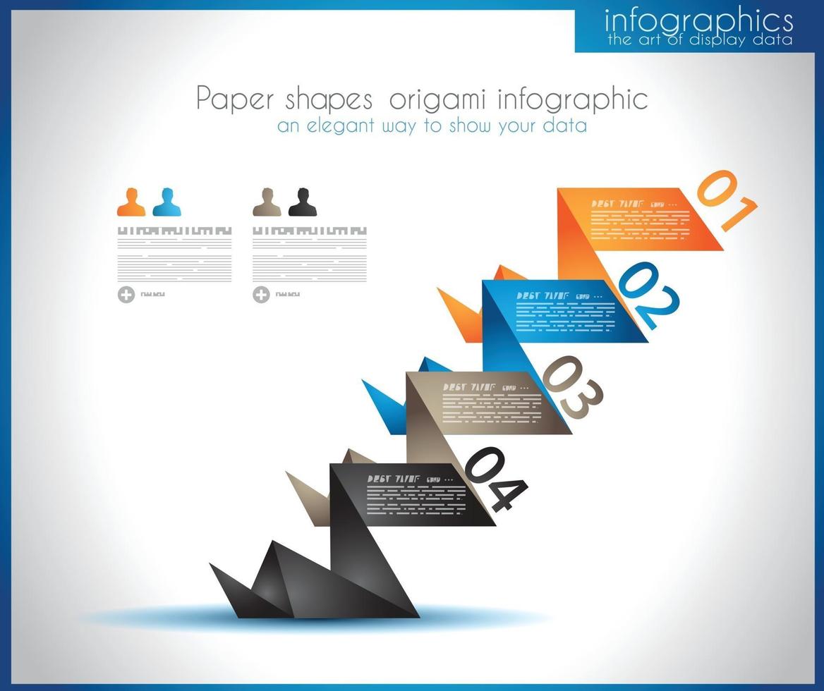 Infografik Papierform Vektor