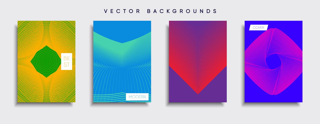 Minimale Vector-Cover-Designs. Zukünftige Plakatschablone. vektor