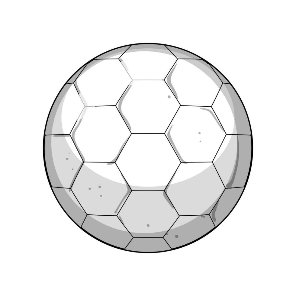 sport fotboll boll tecknad serie vektor illustration