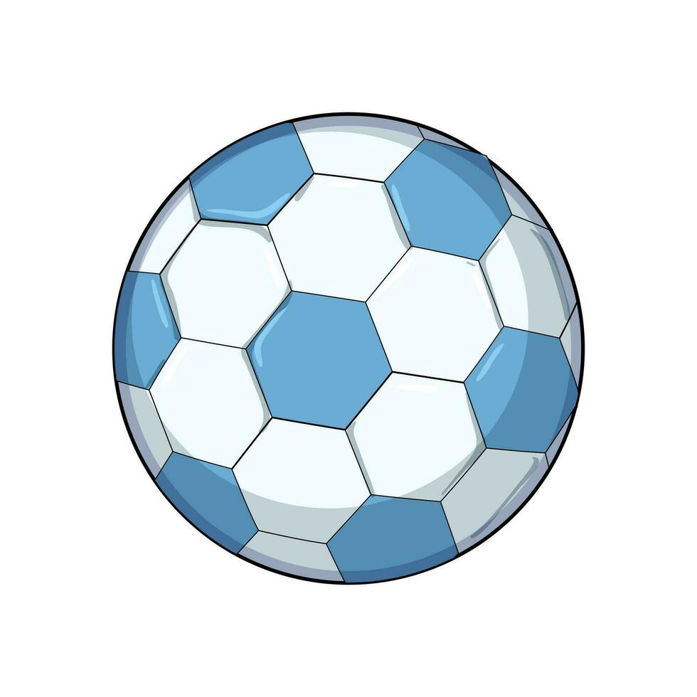 mästerskap fotboll boll tecknad serie vektor illustration