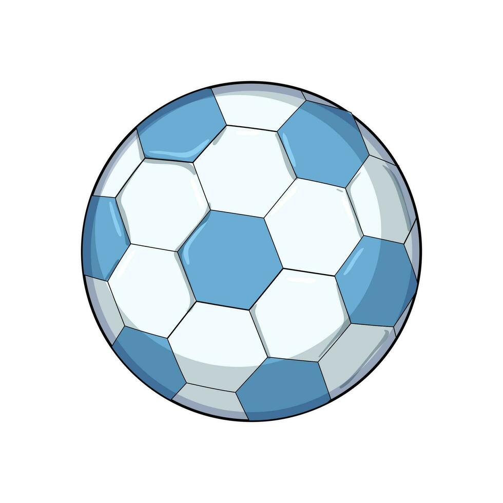 Meisterschaft Fußball Ball Karikatur Vektor Illustration