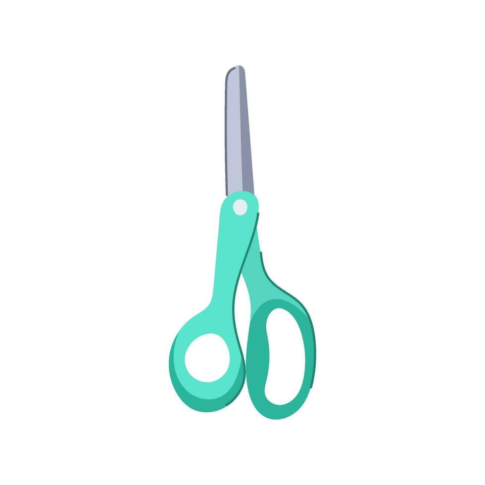 linje scissor tecknad serie vektor illustration