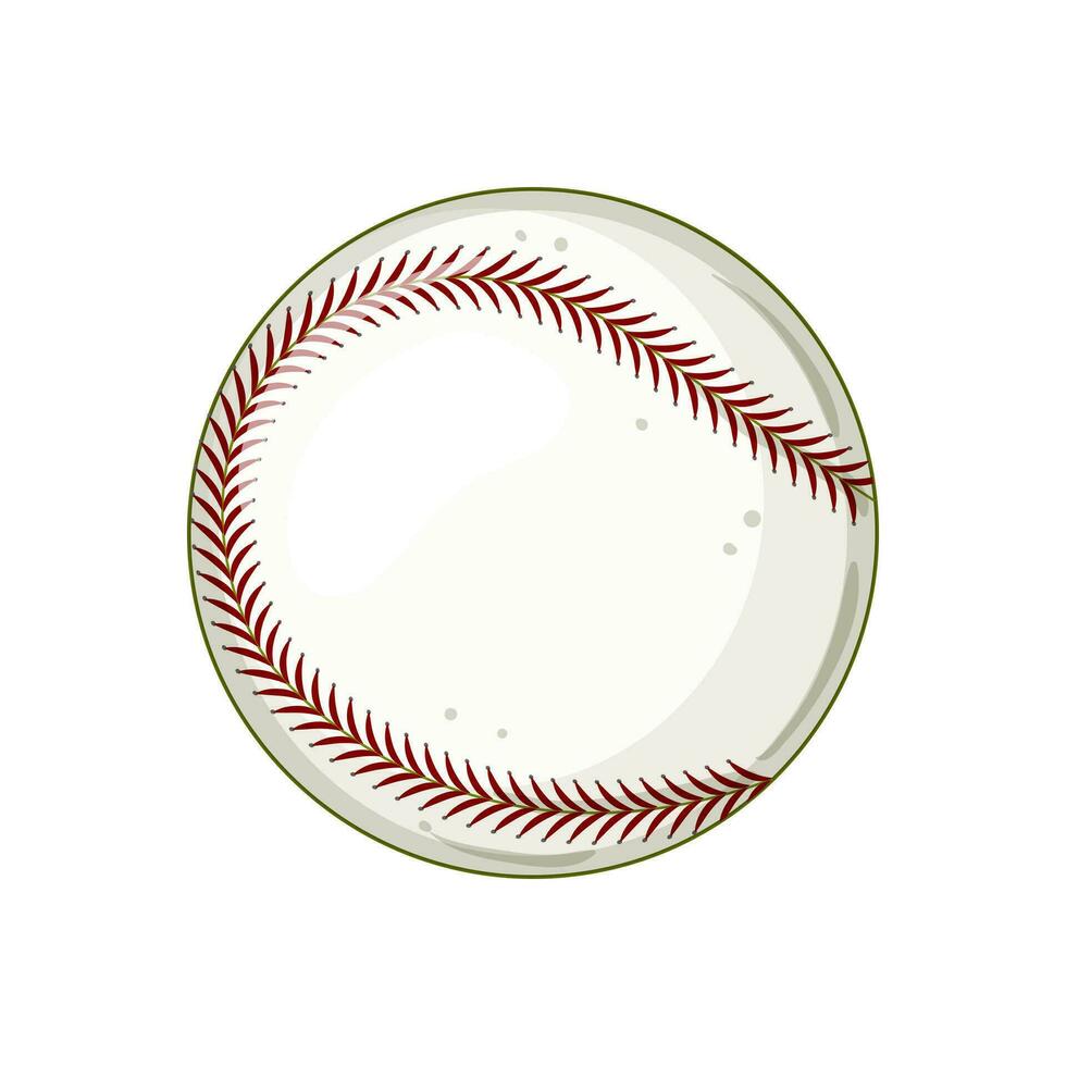 logotyp baseboll boll tecknad serie vektor illustration