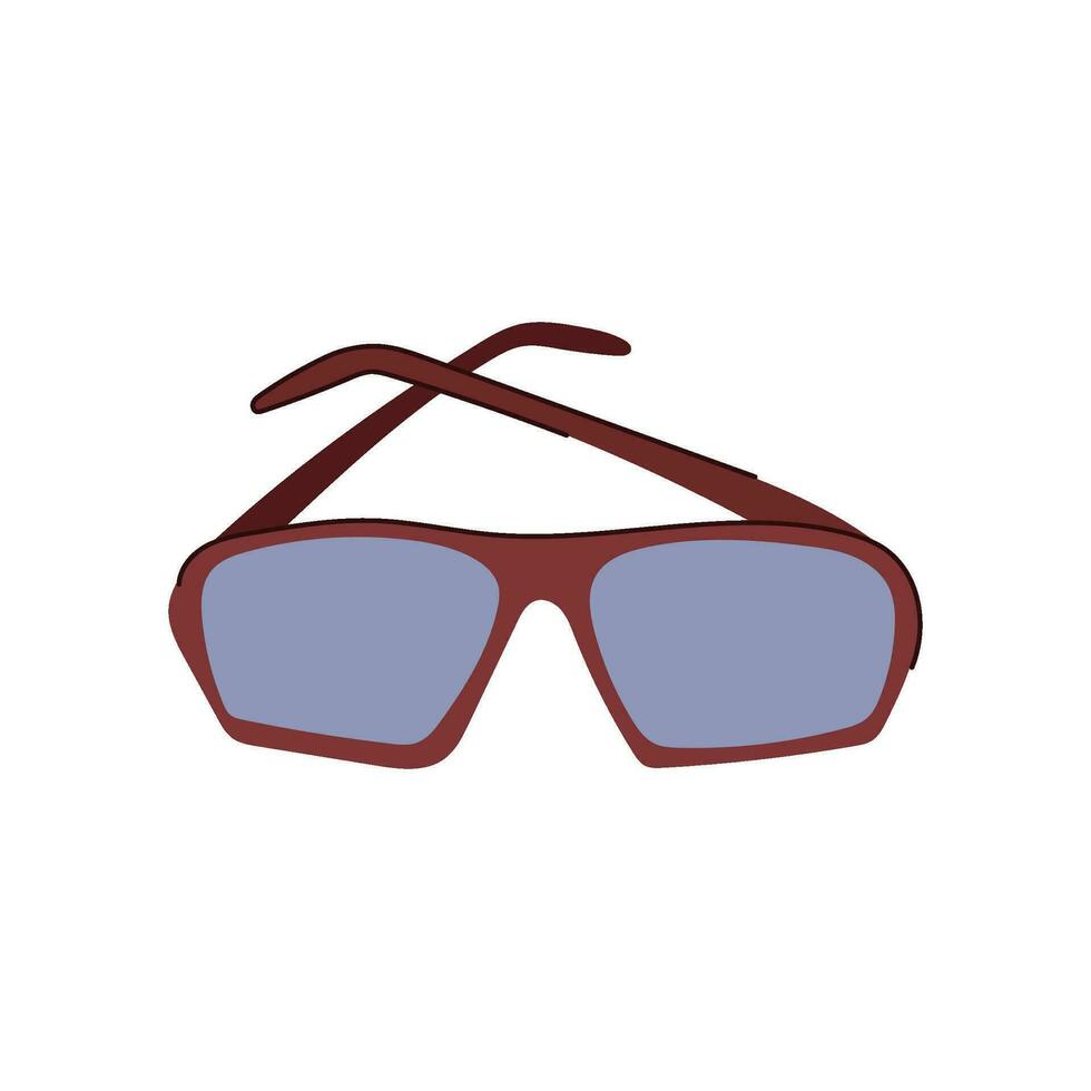 Porträt Sonnenbrille Männer Cartoon-Vektor-Illustration vektor