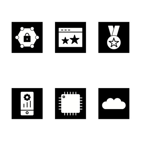 Satz von Vector SEO Search Engine Optimization Icons