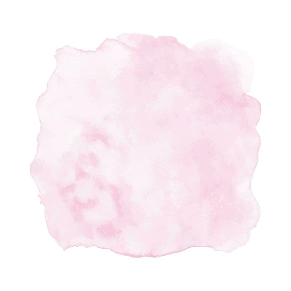 abstrakt vattenfärg ljus rosa måla textur på vit bakgrund vektor