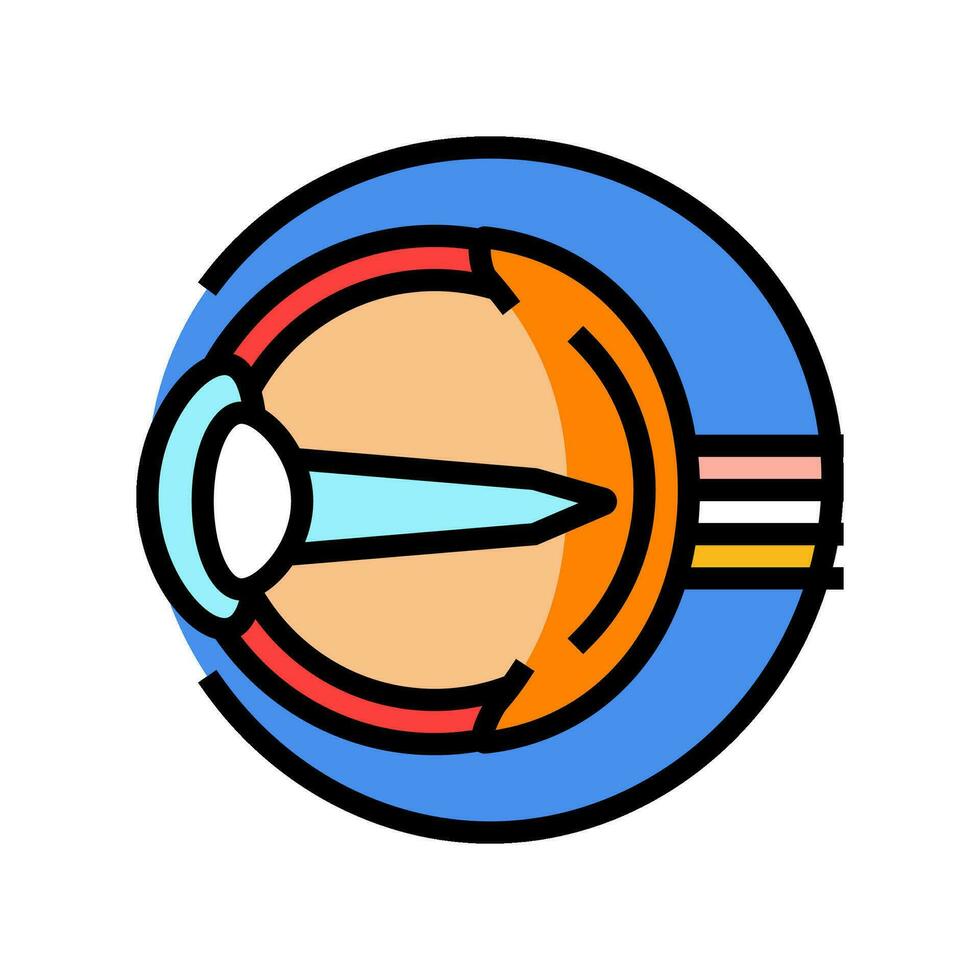 Änderungen Vision Krankheit Symptom Farbe Symbol Vektor Illustration