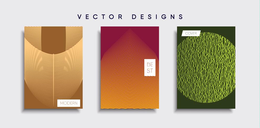 Minimale Vector-Cover-Designs. Zukünftige Plakatschablone. vektor