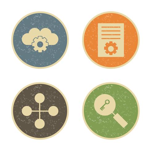 Satz von Vector SEO Search Engine Optimization Icons