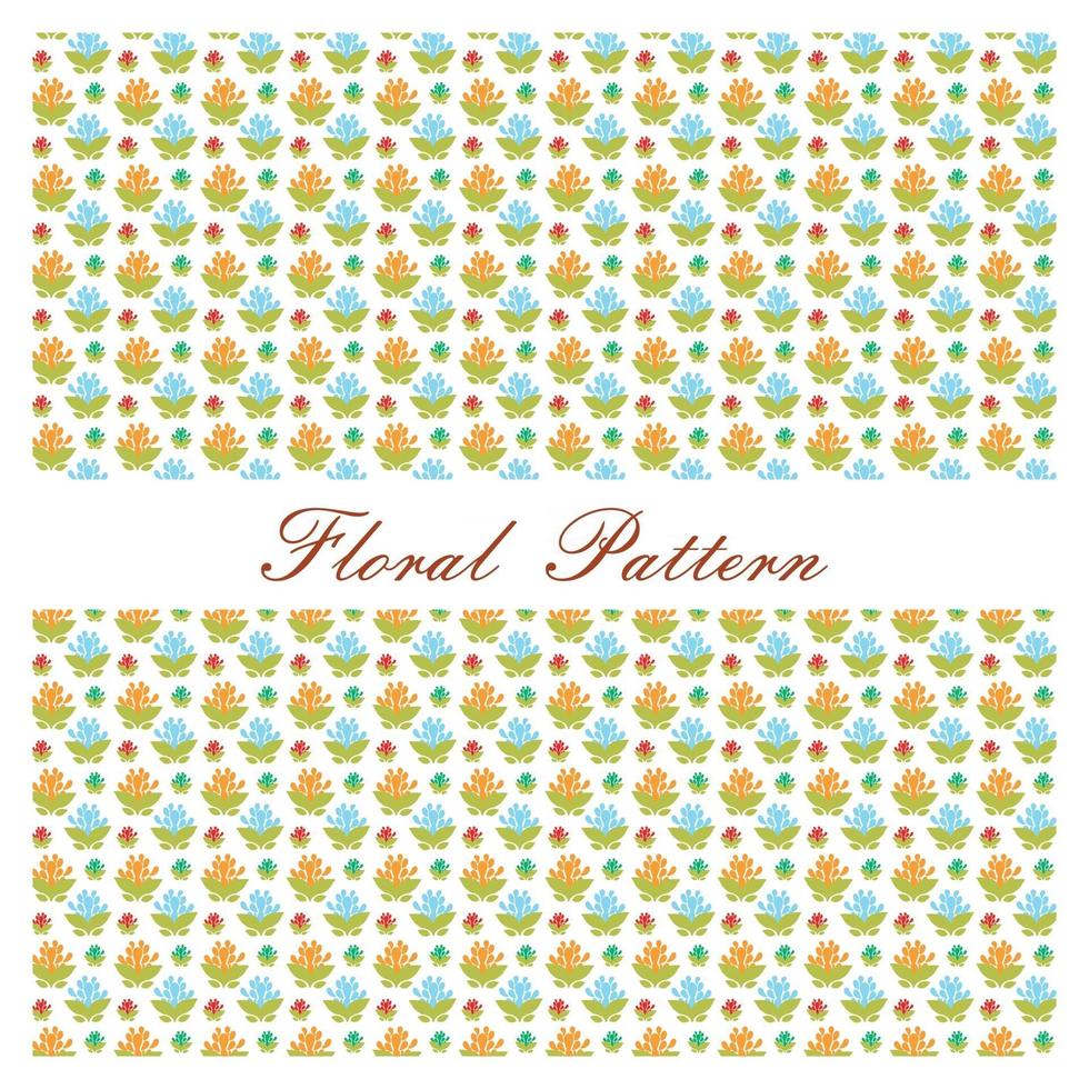 Blumenmuster. schön dekorierter floraler Hintergrund. vektor