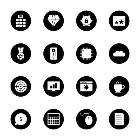 Satz von Vector SEO Search Engine Optimization Icons