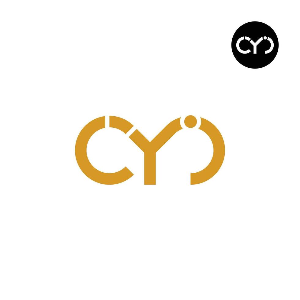 Brief cyi Monogramm Logo Design vektor