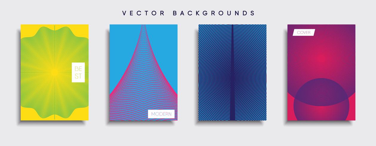 Minimale Vector-Cover-Designs. Zukünftige Plakatschablone. vektor