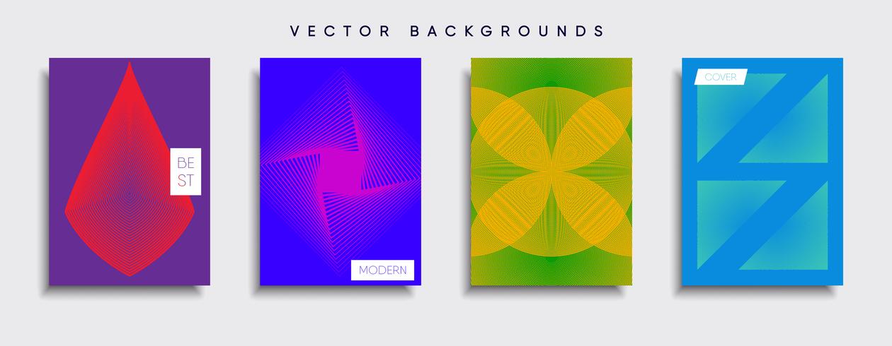 Minimale Vector-Cover-Designs. Zukünftige Plakatschablone. vektor